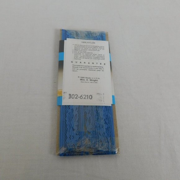 4 Packs Wrights Talon Seam Binding Tape Blue Purple Stretch Lace Nylon Rayon - Picture 5 of 7